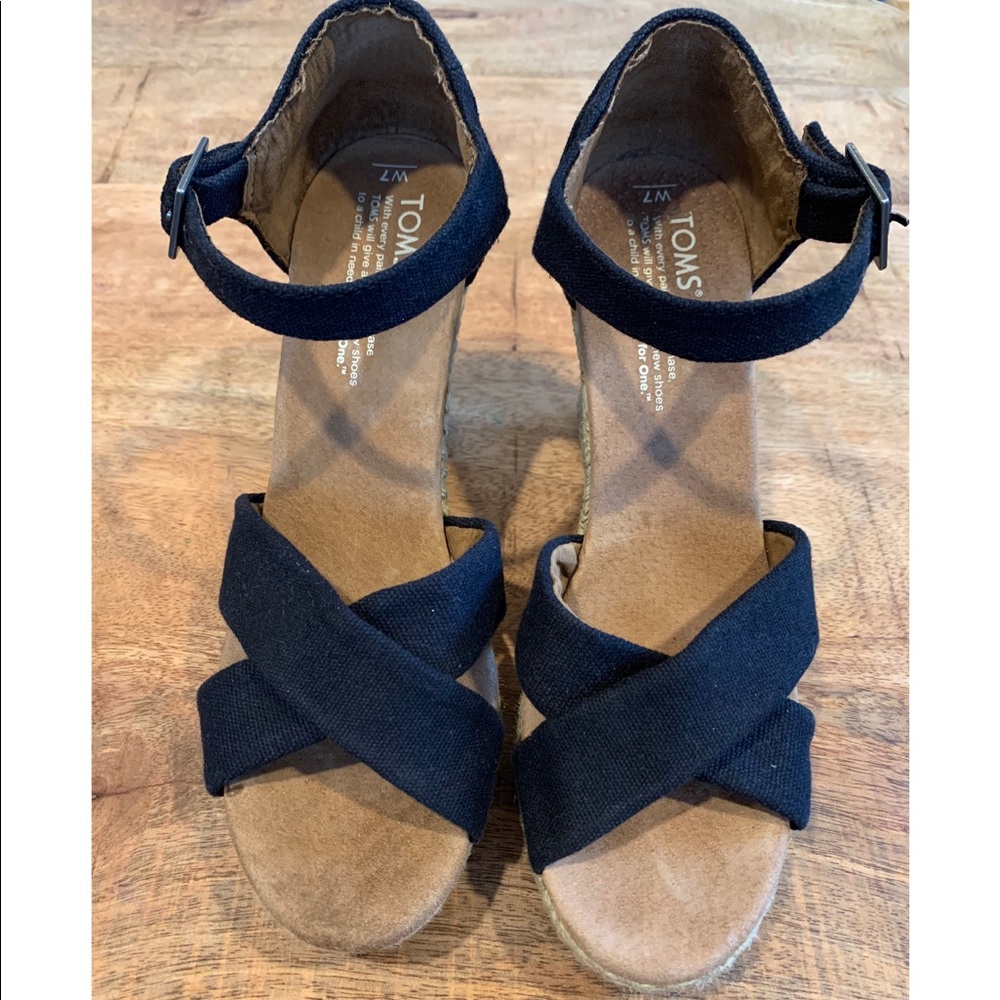 Tom's Sienna Espadrille Wedge